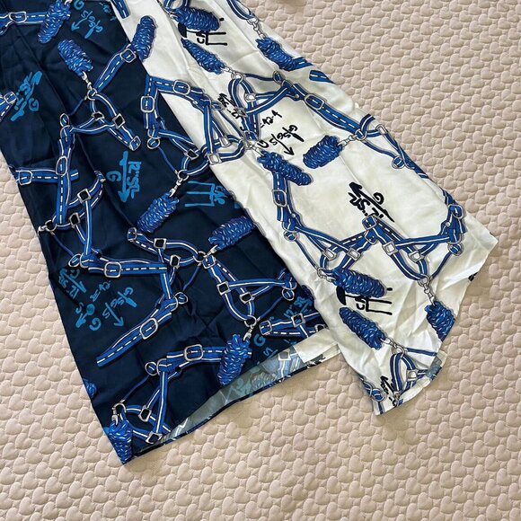 Tibi Blue and White Midi Dress - Picture 6 of 13